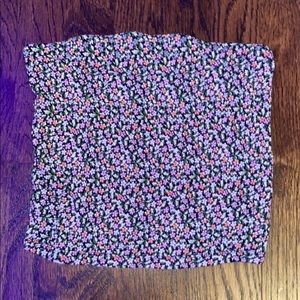 floral tube top